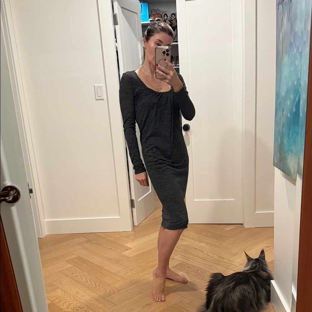 Boss Charcoal Long Sleeve Dress